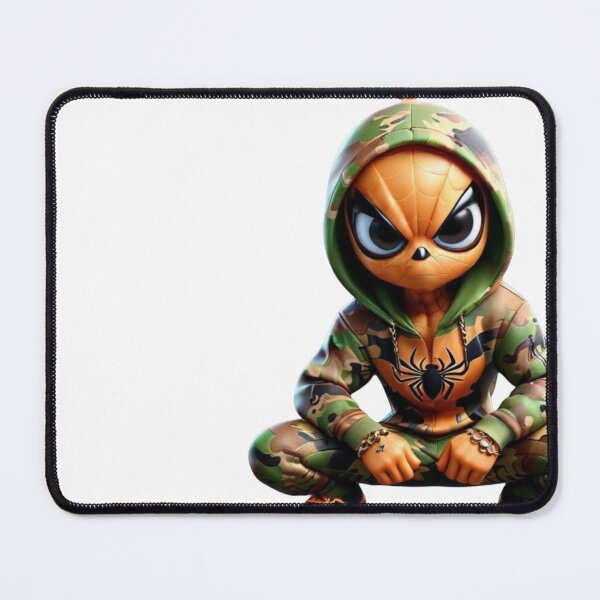 Item preview, Cartoon camo orange spiderman character designed and sold by leahweah7777.