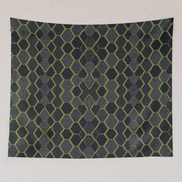 Item preview, Futuristic Hex Knit Textile Pattern designed and sold by frumixart.
