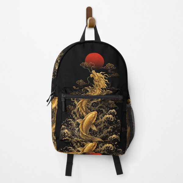 Item preview, Ascending Dragon Koi Korean Wall Art | Golden Carp Transformation Art designed and sold by K-Tradition.