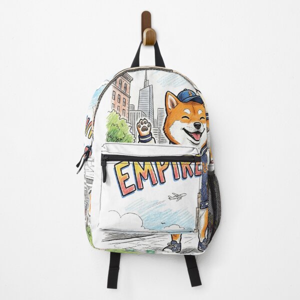 Item preview, Cute Shiba Inu in New York - Matching Varsity Jacket Puppies NYC Travel Art designed and sold by TaiwanMemory.
