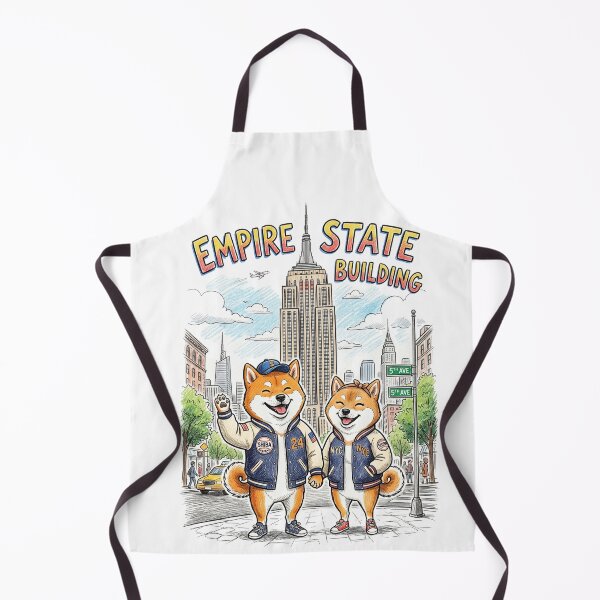 Item preview, Cute Shiba Inu in New York - Matching Varsity Jacket Puppies NYC Travel Art designed and sold by TaiwanMemory.