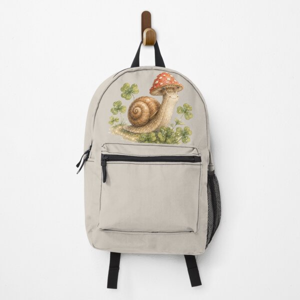 Item preview, Snail with Mushroom Hat Cottagecore designed and sold by MagicMakerPh⭐⭐⭐⭐⭐.