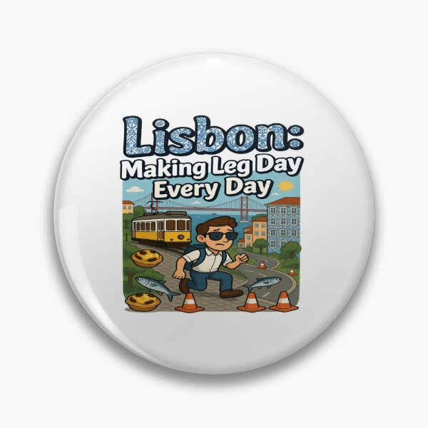 Item preview, Lisbon: Making Leg Day Every Day – Funny Portugal Travel T-Shirt | Lisbon Hills & Tram Graphic Tee | Foodie Vacation Shirt designed and sold by Sushikidsntod.