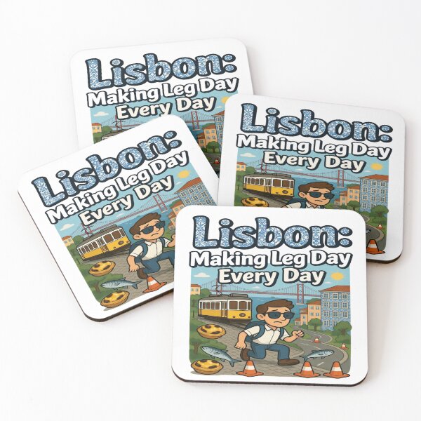 Item preview, Lisbon: Making Leg Day Every Day – Funny Portugal Travel T-Shirt | Lisbon Hills & Tram Graphic Tee | Foodie Vacation Shirt designed and sold by Sushikidsntoddlers.