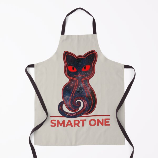 Item preview, Smart One Collage – Minimalist Neon Cat Graphic Tee designed and sold by Artify24.