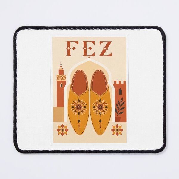 Item preview, Fez Moroccan Babouche Travel Poster designed and sold by Beyond Destinations.
