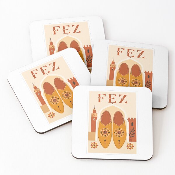 Item preview, Fez Moroccan Babouche Travel Poster designed and sold by Beyond Destinations.