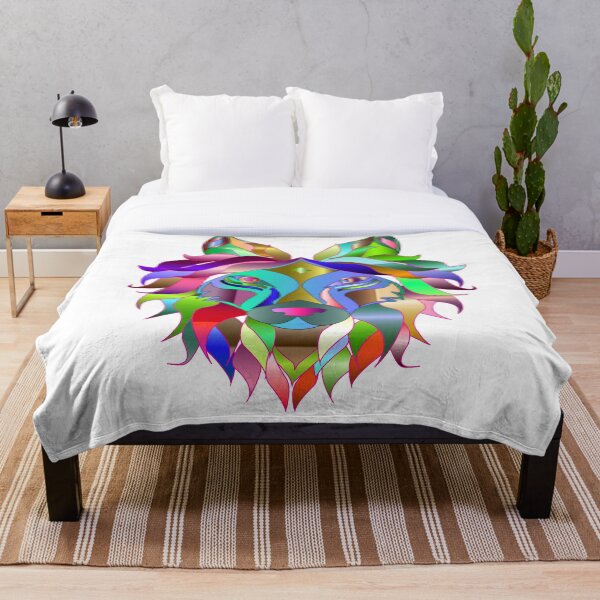 Item preview, Stunning Low-Poly Geometric Lion – Vibrant Faceted Mosaic Wolf Portrait designed and sold by RaresS.