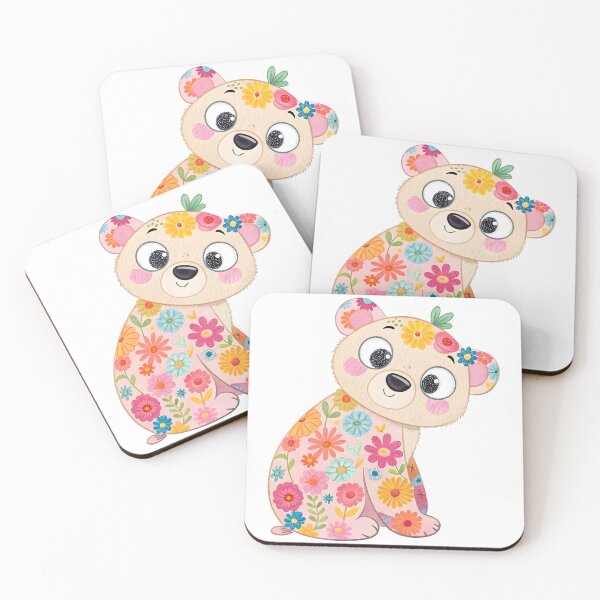 Item preview, Floral Teddy Charm designed and sold by trendspatterns.