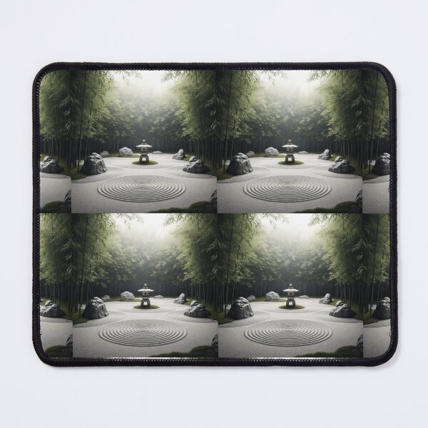 Item preview, Tranquil Zen Garden in a Bamboo Forest designed and sold by EchoWave11.