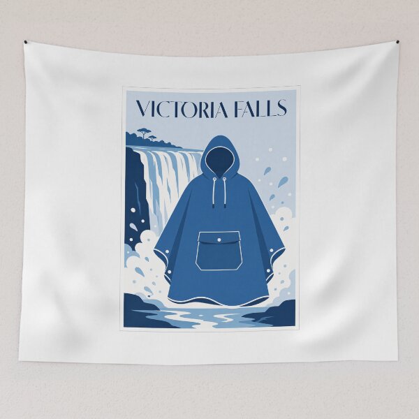 Item preview, Victoria Falls Rain Poncho Poster designed and sold by Beyond Destinations.