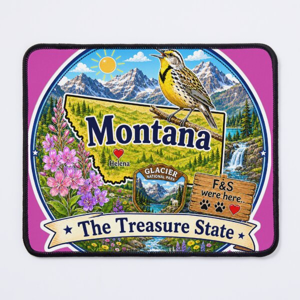 Item preview, Montana - Collect America with Freckle and Spencer designed and sold by CollectrsCornr.