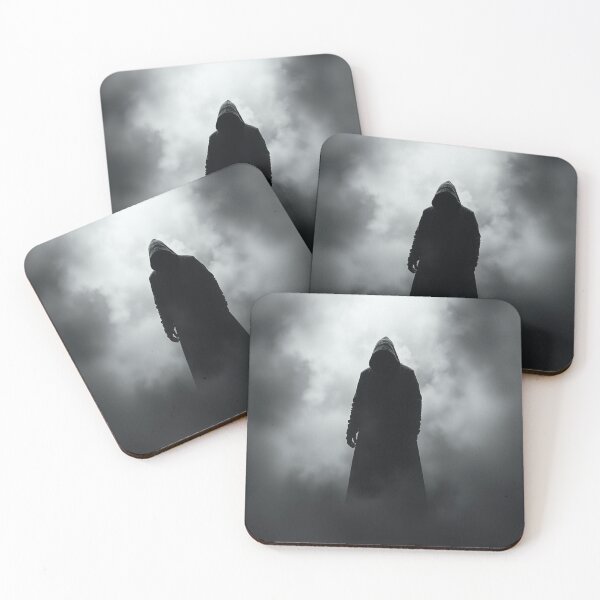 Item preview, Mysterious Hooded Figure in Swirling Fog - Dark Gothic Art designed and sold by EllDAV777.