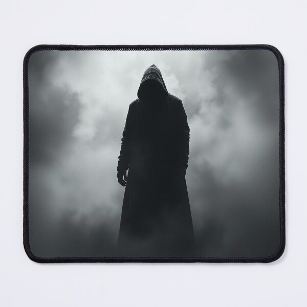 Item preview, Mysterious Hooded Figure in Swirling Fog - Dark Gothic Art designed and sold by EllDAV777.