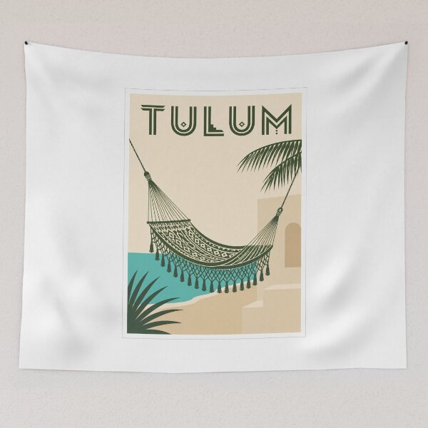 Item preview, Tulum Boho Hammock Travel Poster designed and sold by Beyond Destinations.