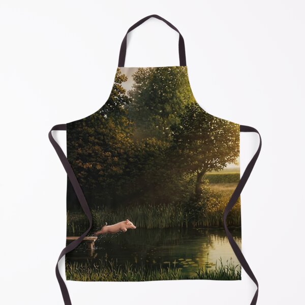 Item preview, Poster Kohler Pig Jump To Water Painting designed and sold by BrianCleghorn.