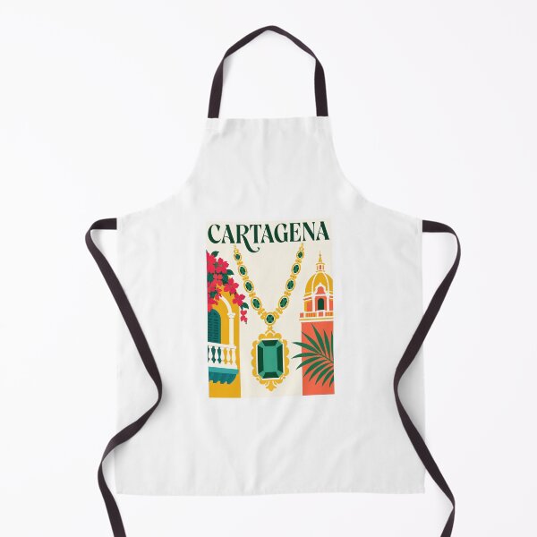 Item preview, Cartagena Emerald Necklace Travel Poster designed and sold by Beyond Destinations.