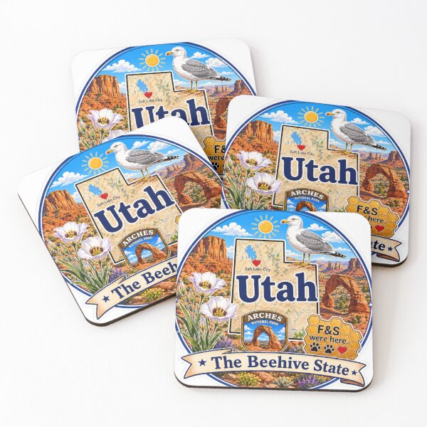 Item preview, Utah - Collect America with Freckle and Spencer designed and sold by CollectrsCornr.
