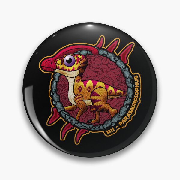 Item preview, Pocket Dinosaur Parasaurolophus | Cute Hadrosaur Dinosaur Sticker Design designed and sold by Grimtech Workshop.