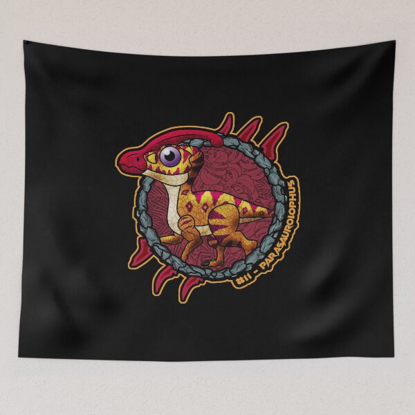 Item preview, Pocket Dinosaur Parasaurolophus | Cute Hadrosaur Dinosaur Sticker Design designed and sold by Grimtech Workshop.