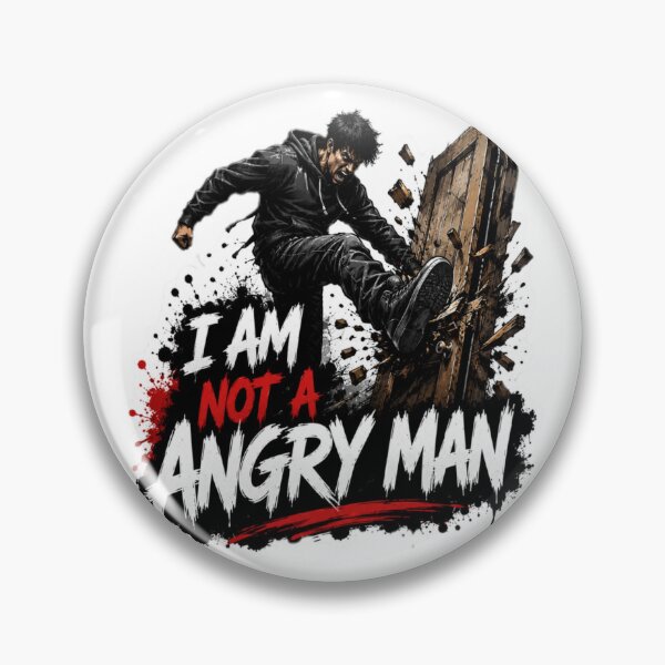 Item preview, Am Not an Angry Man – Graffiti Rage Sticker designed and sold by Genzfirevibes.