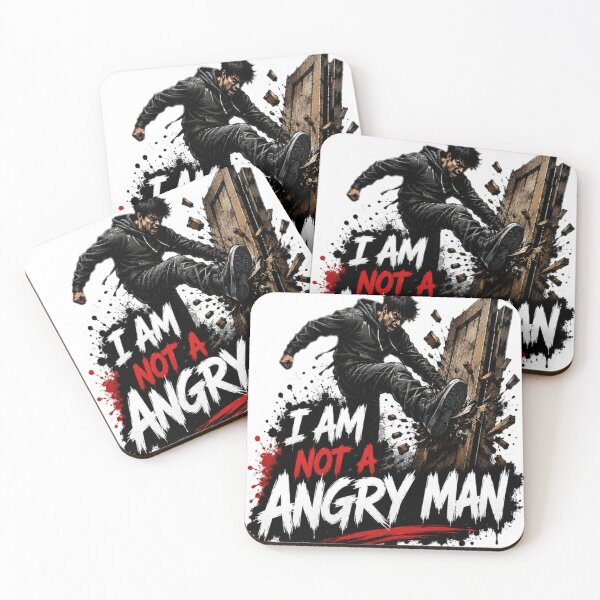 Item preview, Am Not an Angry Man – Graffiti Rage Sticker designed and sold by Genzfirevibes.
