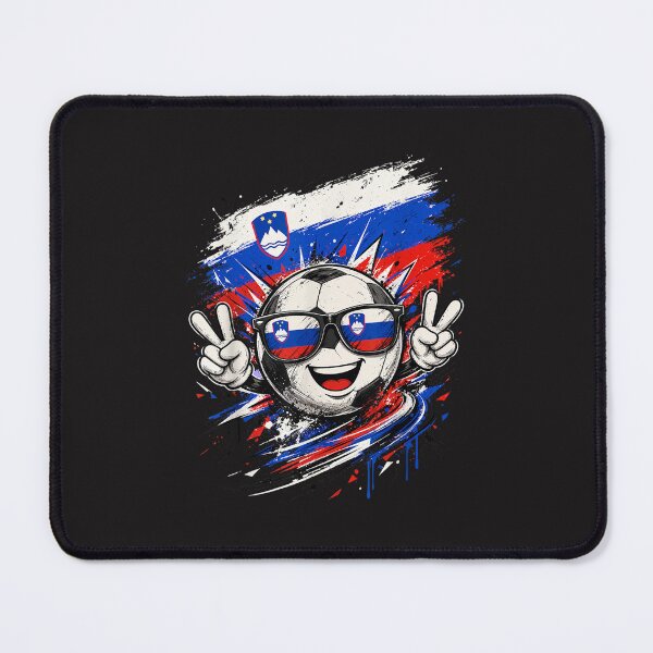 Item preview, Slovenia Flag Soccer Ball Cartoon Funny Slovenian Football Fan Design designed and sold by kiralynstration.