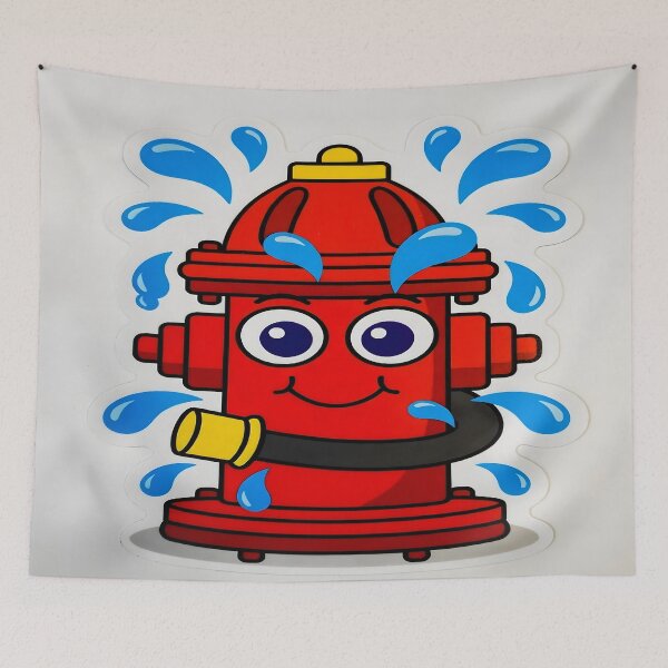 Item preview, Fire Hydrant Sticker designed and sold by Artisan Finds Online.