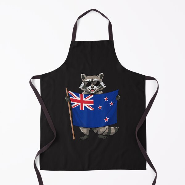 Item preview, New Zealand Flag Raccoon Funny Patriotic Animal Cartoon Kiwi Pride designed and sold by kiralynstration.