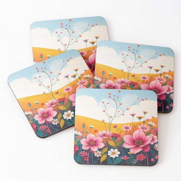 Item preview, Floral Minimalist Landscape Art designed and sold by AllAroundArtist.
