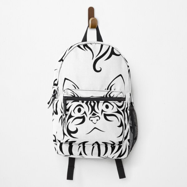 Item preview, Bold Black Tribal Cat Face – Symmetrical Feline Mask Tattoo Art designed and sold by RaresS.