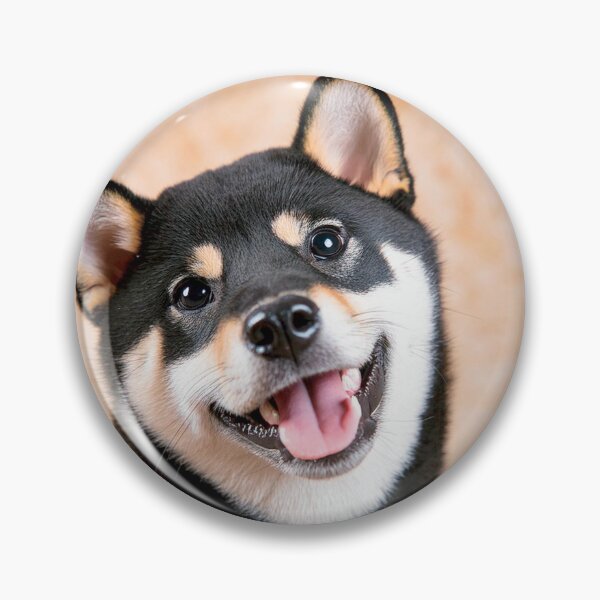 Item preview, Happy Black Shiba Inu Dog Smile designed and sold by OsakaYumeWorks.