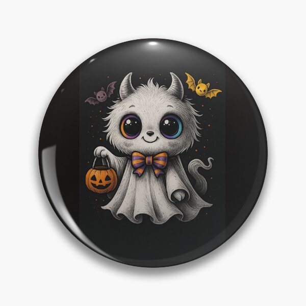 Item preview, Cute, smiling Halloween ghost going trick-or-treating designed and sold by Personiq Kaleido.