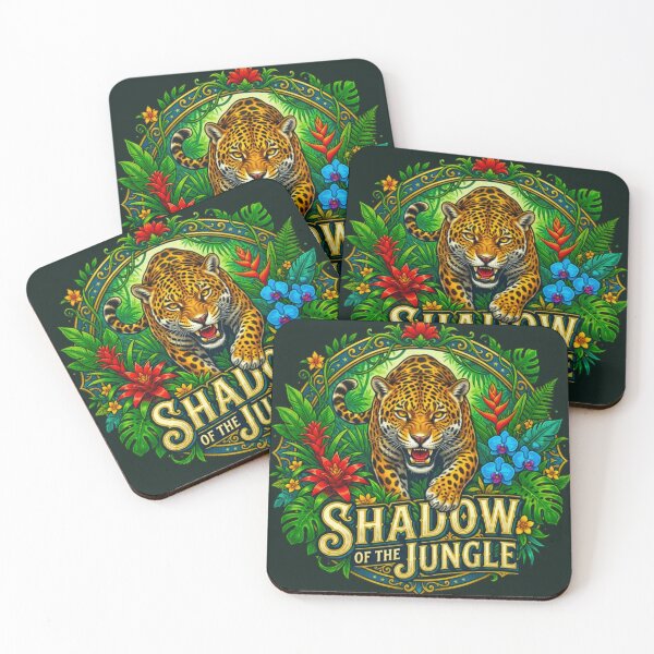 Item preview, Shadow Of The Jungle Jaguar Vintage Tropical Retro Badge designed and sold by MT-Hub | Art for Every Soul.