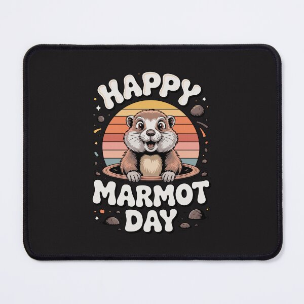 Item preview, Happy Marmot Day Funny Groundhog Lover Retro Wildlife Animal Design designed and sold by kiralynstration.