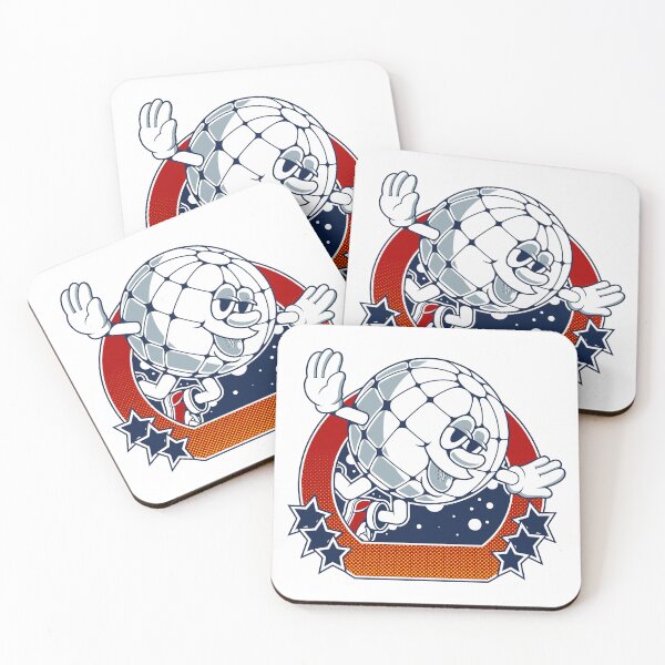 Item preview, Funny Disco Ball Cartoon Character In Space designed and sold by Lexkon Liu's art.