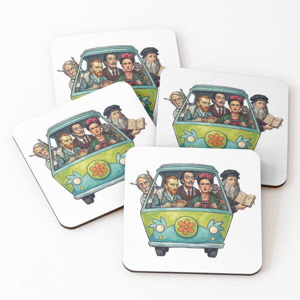 Item preview, Vintage Famous Artists Driving Cars designed and sold by BrianCleghorn.