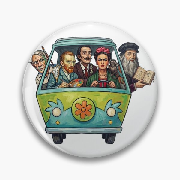 Item preview, Vintage Famous Artists Driving Cars designed and sold by BrianCleghorn.