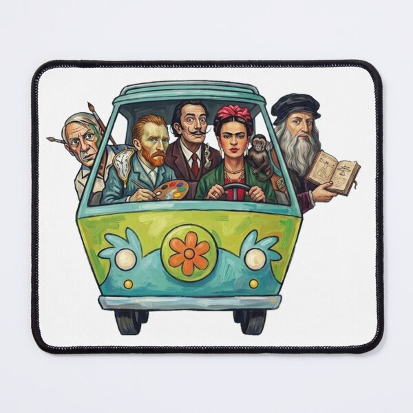 Item preview, Vintage Famous Artists Driving Cars designed and sold by BrianCleghorn.