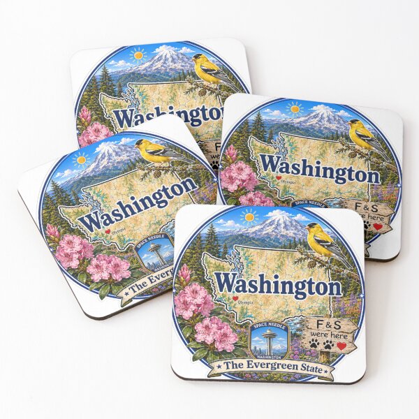 Item preview, Washington - Collect America with Freckle and Spencer designed and sold by CollectrsCornr.