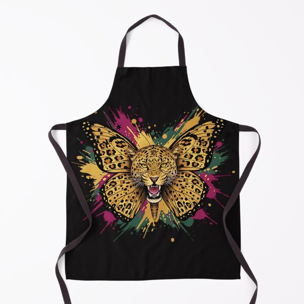 Item preview, Roaring Leopard Butterfly Splatter Art designed and sold by AwesomeBeyondLimits.