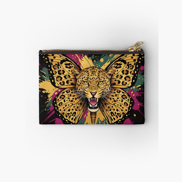 Item preview, Roaring Leopard Butterfly Splatter Art designed and sold by AwesomeBeyondLimits.