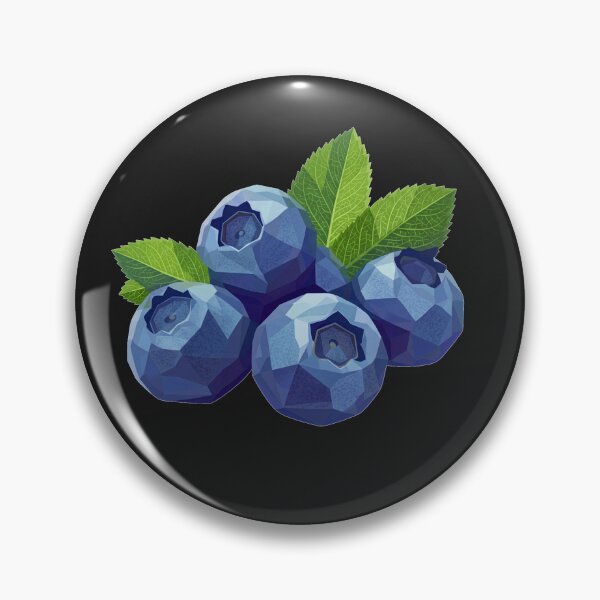 Item preview,  Blueberry Geometric Low Poly Fruit Vintry Off designed and sold by VintryOff.
