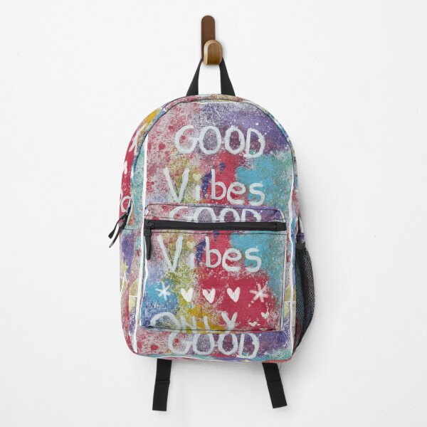 Item preview, Good Vibes Only-Colourful Canvas Painting Design designed and sold by SanjanaArtistic.
