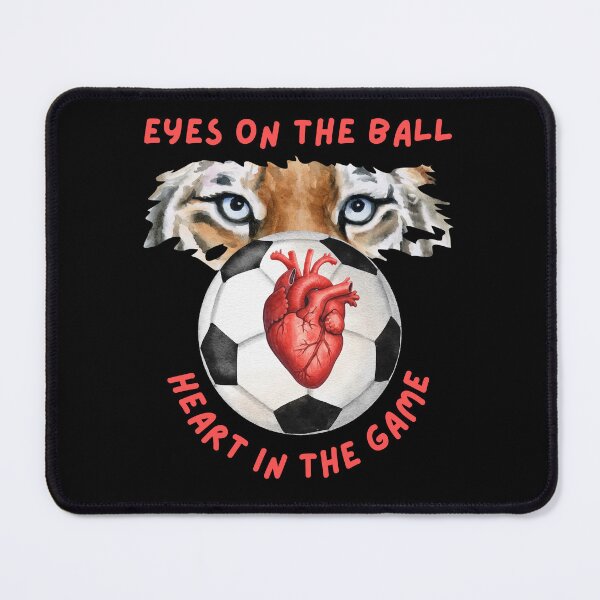 Item preview, Eyes on the Ball Heart in the Game Soccer Football Love designed and sold by ZenReiArt.