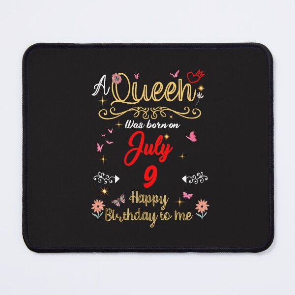 Item preview, A Queen Was Born On July 9 Funny July 9 Birthday Queen Women Design designed and sold by kiralynstration.