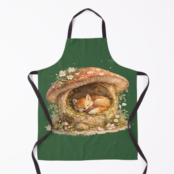 Item preview, Sleeping Fox Mushroom Cottagecore Woodland  designed and sold by MagicMakerPh⭐⭐⭐⭐⭐.