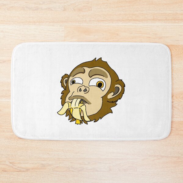 Item preview, Banana Chimp Cute Monkey Eating Fruit Art designed and sold by Onlydidart.