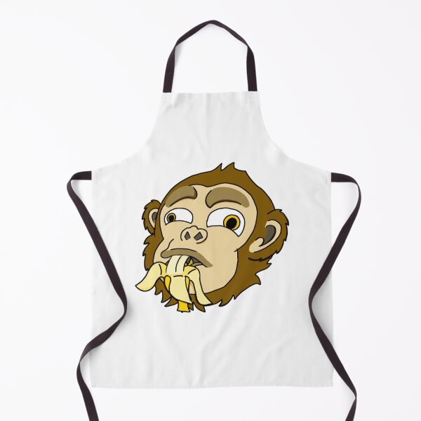 Item preview, Banana Chimp Cute Monkey Eating Fruit Art designed and sold by Onlydidart.
