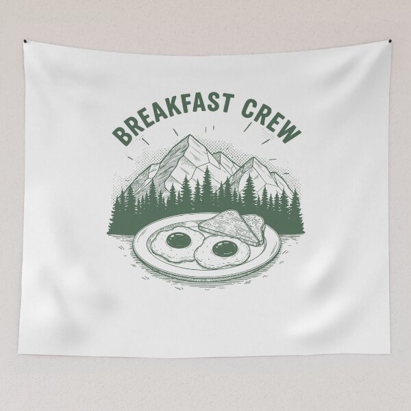 Item preview, Breakfast Crew Funny Brunch Coffee Pancake Bacon designed and sold by LuminOrb.